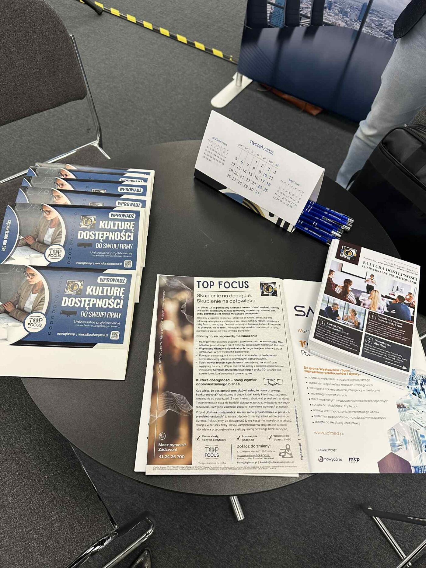 Materiały prasowe i promocyjne podczas eventu. Kliknij aby powiększyć zdjęcie.